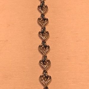 Diamond Infinity Bracelet Silver